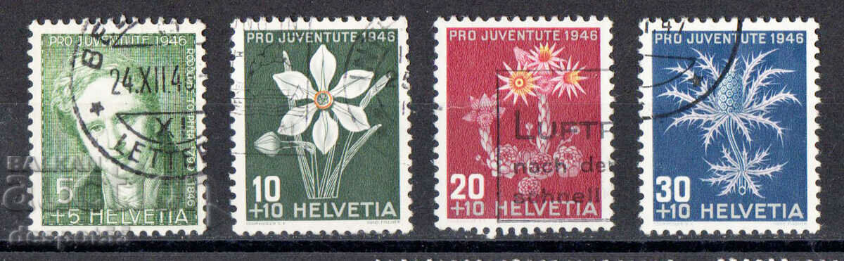 1946. Switzerland. Pro Patria. Rodolphe Töpfer - Flowers.