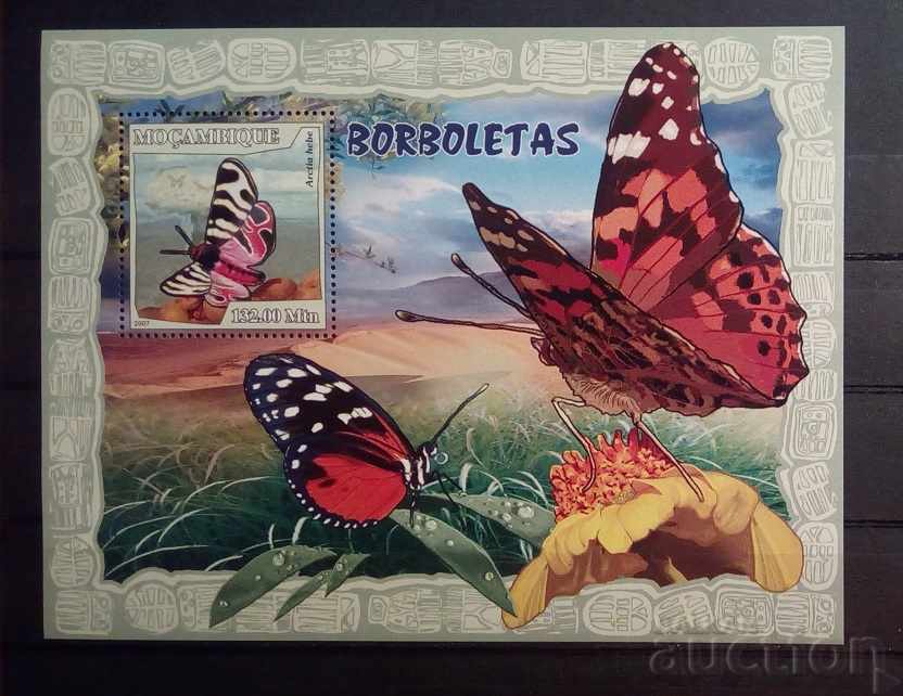 Мозамбик 2007 Фауна/Животни/Пеперуди Блок 10 € MNH