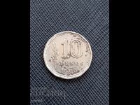 Аржентина 10 песо, 1963 г.