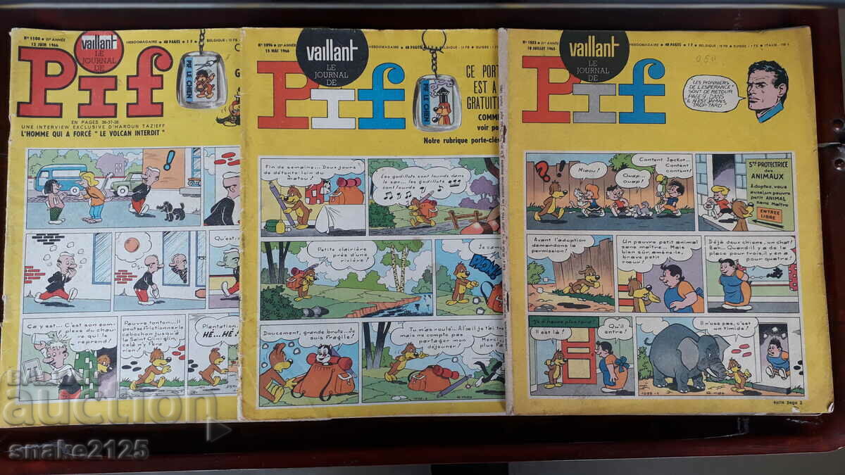 Benzi desenate vechi Pif Pif - 1965 - 66