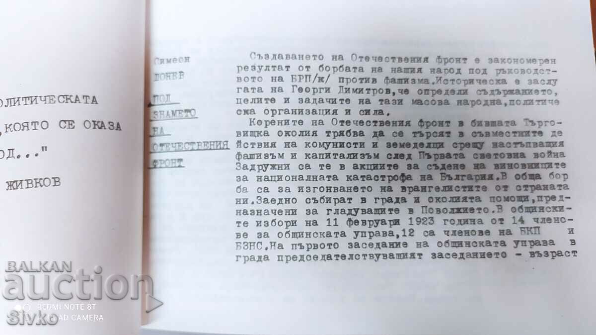 Δημοπρασία Υπό το λάβαρο της ελευθερίας, Δημοτικό Συμβούλιο Δημοπρασία Υπό το λάβαρο της ελευθερίας, Δημοτικό Συμβούλιο