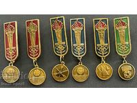 497 USSR lot of 6 Olympic signs Olympics Moscow 1980.