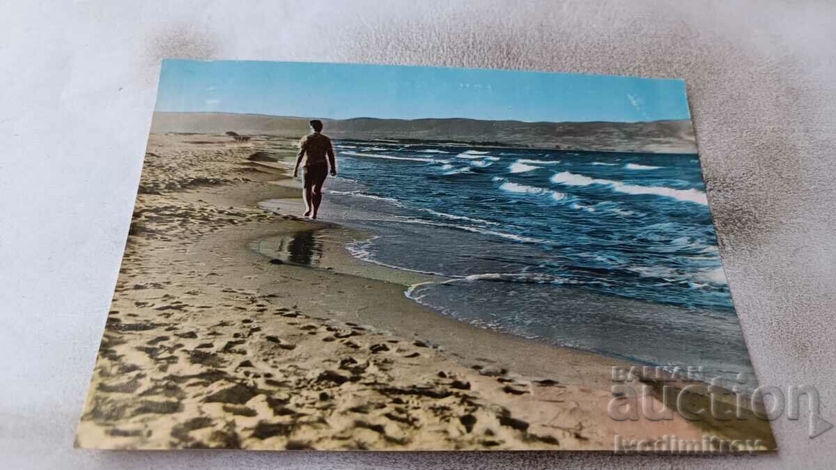 Postcard Sunny Beach 1960