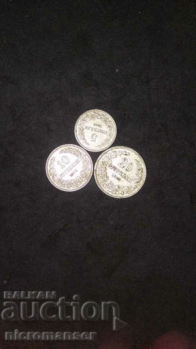 Imperial coins 20, 10, 5 cents