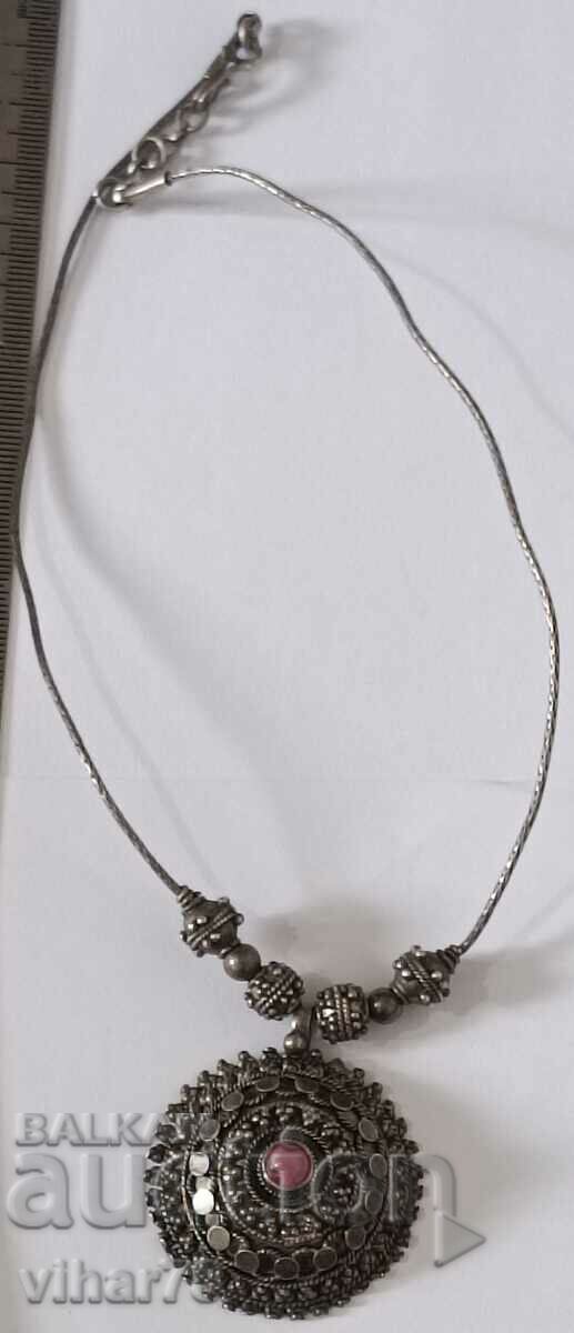 Auction Old silver necklace Auction Old silver necklace