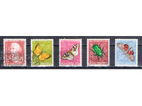 1957. Switzerland. Pro Juventute - Leonhard Euler - Insects.