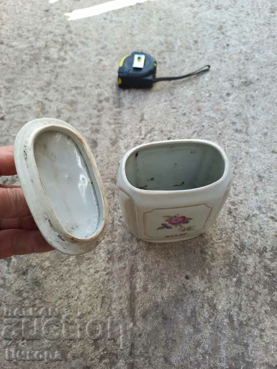 PORCELAIN JAR ROSE SUGAR with price 40.00 BGN | € 20.45 PORCELAIN JAR ROSE SUGAR with price 40.00 BGN | € 20.45