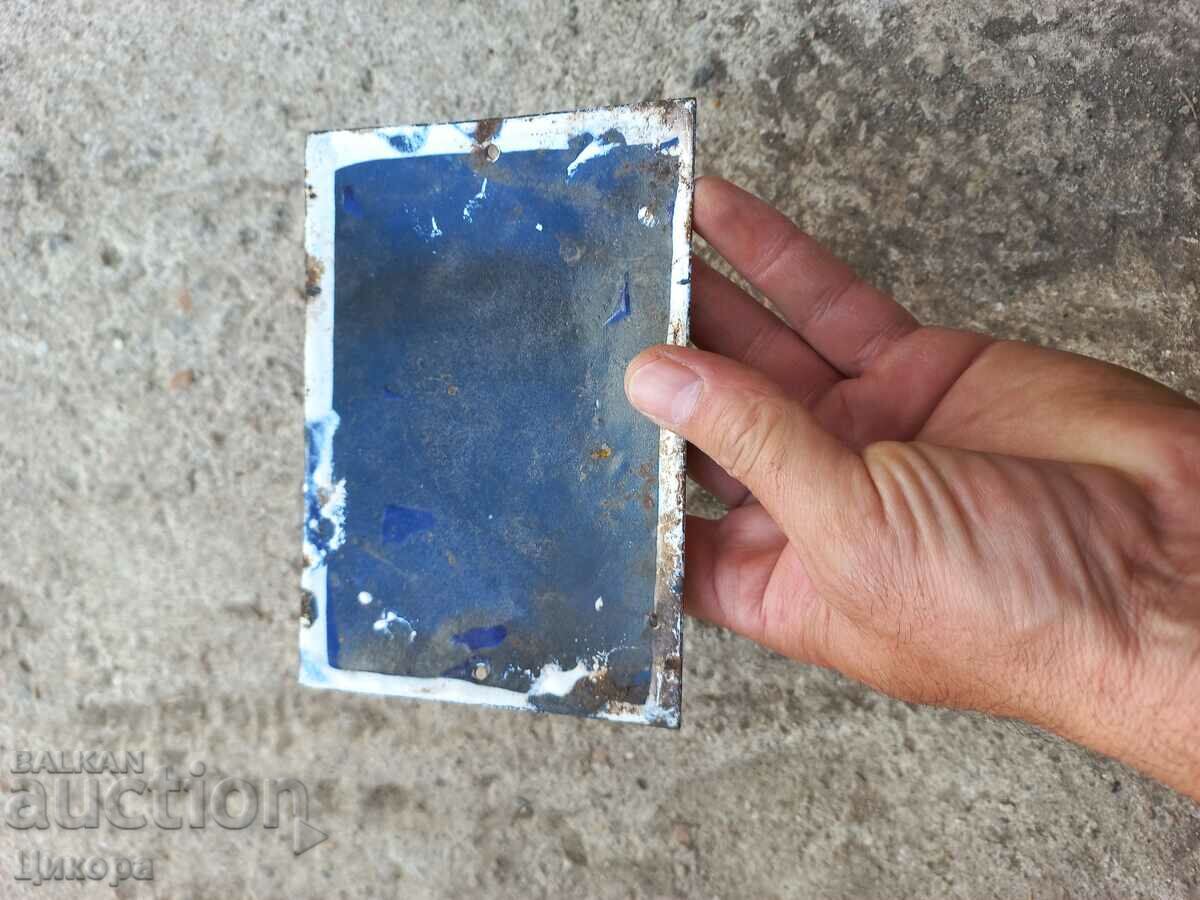 Delivery of OLD ENAMEL SIGN PRINCE BORIS