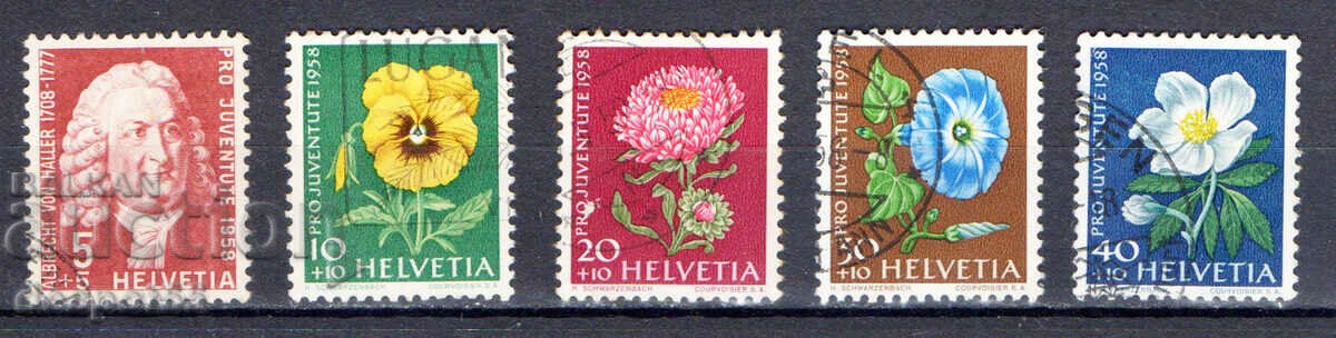 1958. Switzerland. Pro Juventute - Albrecht von Haller.