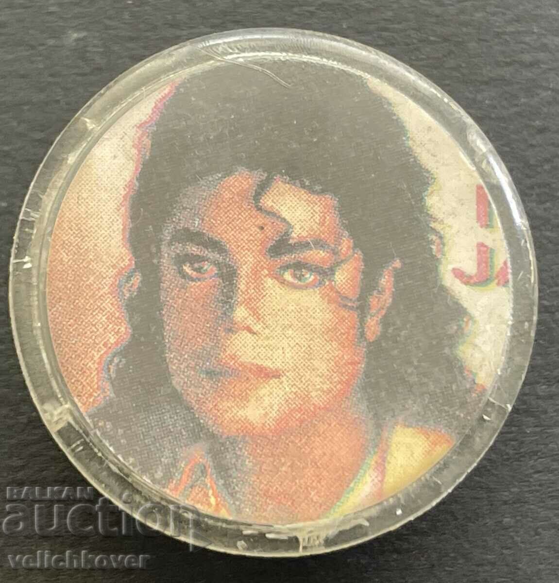 37637 Βουλγαρία επιγραφή με την εικόνα του Michael Jackson 80s.