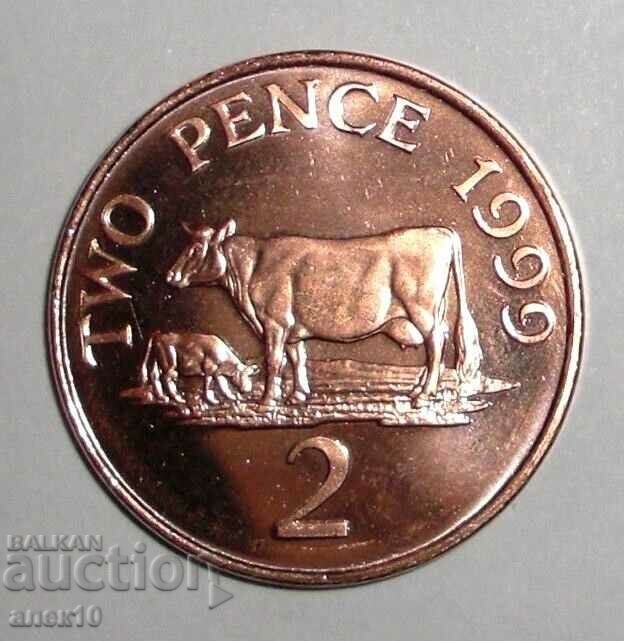 Guernsey 2 pence 1999