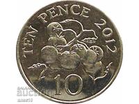 Guernsey 10 pence 2012