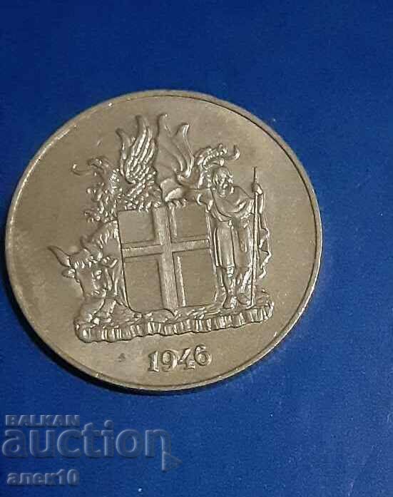 Islanda 2 coroane 1946