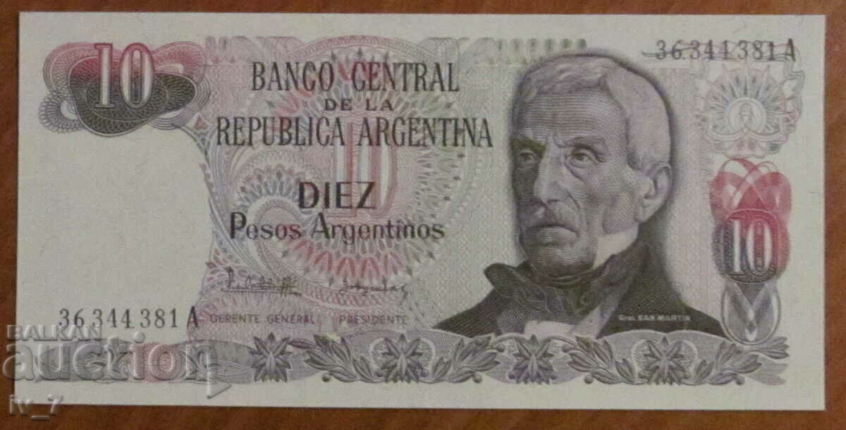 10 PESOS 1983, ARGENTINA - UNC
