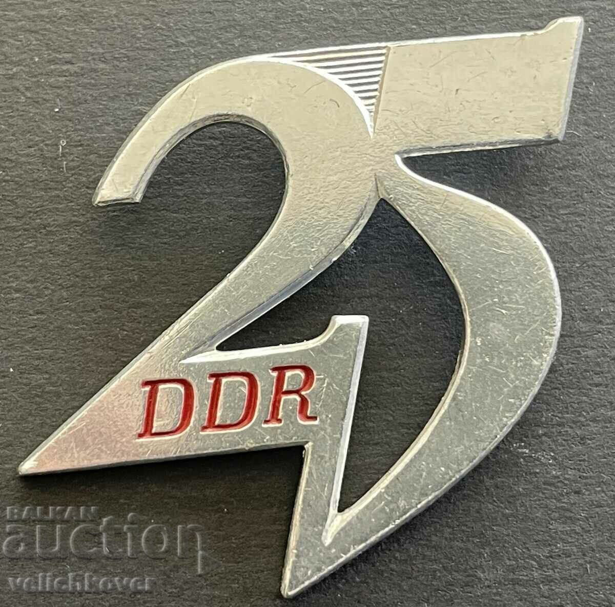 37652 GDR East Germany mark 25 years. GDR 1949-1974