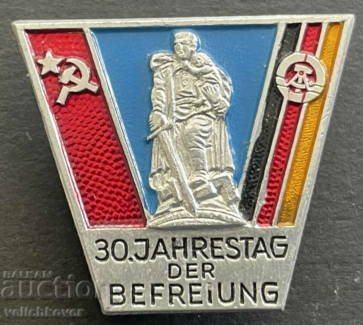 37653 ГДР Източна Германия знак 30г. Освобождение Германия