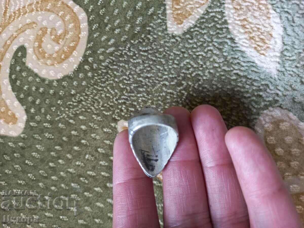 ΠΑΛΙΟ ΤΟΥΡΚΙΚΟ ΟΘΩΜΑΝΙΚΟ ΑΣΗΜΕΝΙΟ ΔΑΧΤΥΛΙΔΙ ΜΕ ΠΕΤΡΑ με τιμή 550.00 BGN | € 281.21 ΠΑΛΙΟ ΤΟΥΡΚΙΚΟ ΟΘΩΜΑΝΙΚΟ ΑΣΗΜΕΝΙΟ ΔΑΧΤΥΛΙΔΙ ΜΕ ΠΕΤΡΑ με τιμή 550.00 BGN | € 281.21