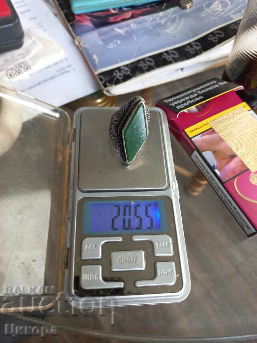 ΠΑΛΙΟ ΤΟΥΡΚΙΚΟ ΟΘΩΜΑΝΙΚΟ ΑΣΗΜΕΝΙΟ ΔΑΧΤΥΛΙΔΙ ΜΕ ΠΕΤΡΑ - 7 ΠΑΛΙΟ ΤΟΥΡΚΙΚΟ ΟΘΩΜΑΝΙΚΟ ΑΣΗΜΕΝΙΟ ΔΑΧΤΥΛΙΔΙ ΜΕ ΠΕΤΡΑ - 7