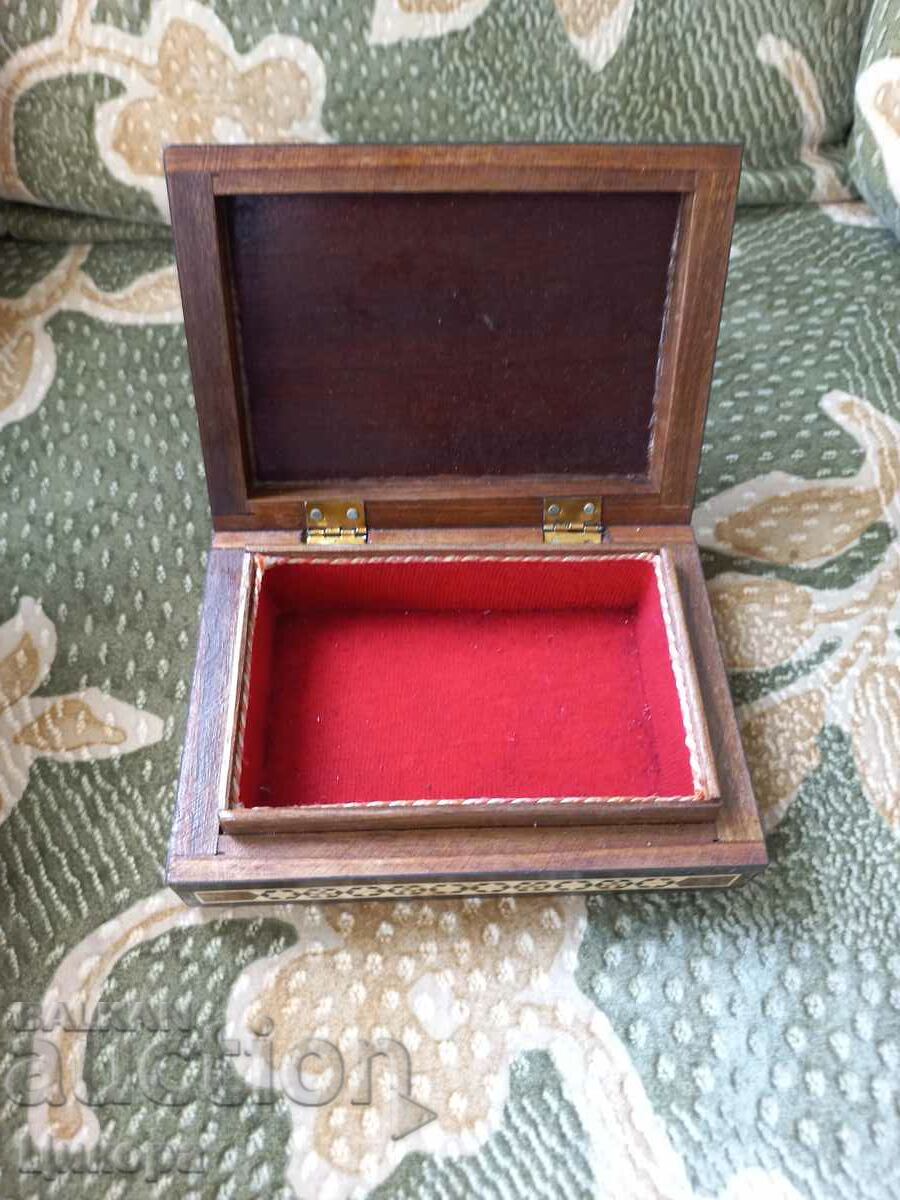 OLD WOODEN BOX WITH MOTHER OF PEARL with price 350.00 BGN | € 178.95