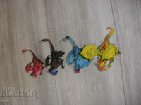 Toys-Lot dragons - 4 pcs.