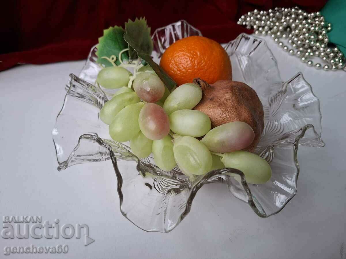 Beautiful retro glass fruit bowl - 7 Beautiful retro glass fruit bowl - 7