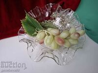 Beautiful glass fruit bowl