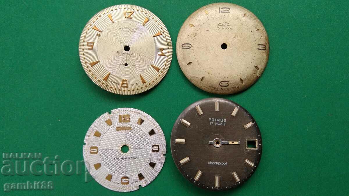 Old dials 2-rare-4 pcs.