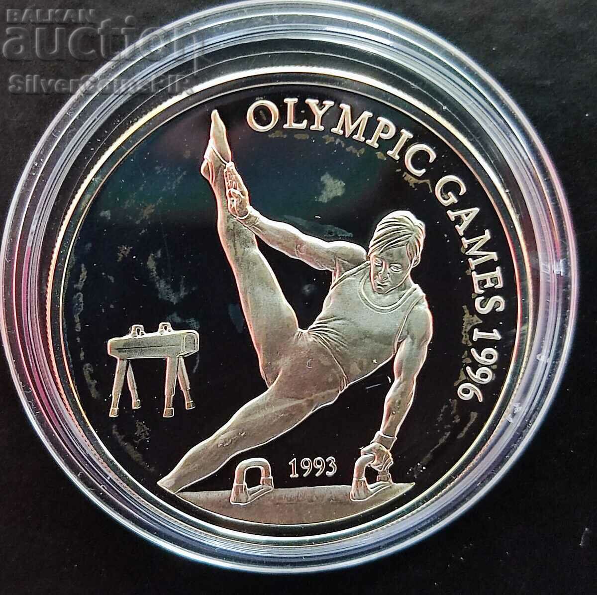 Silver 10 Tala Gymnastics Olympics 1996 Samoa and Sizofo