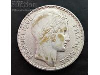 Argint 20 Franci 1929 Franta