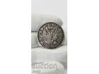 Rară monedă rusă din 1819, rubla de argint imperială