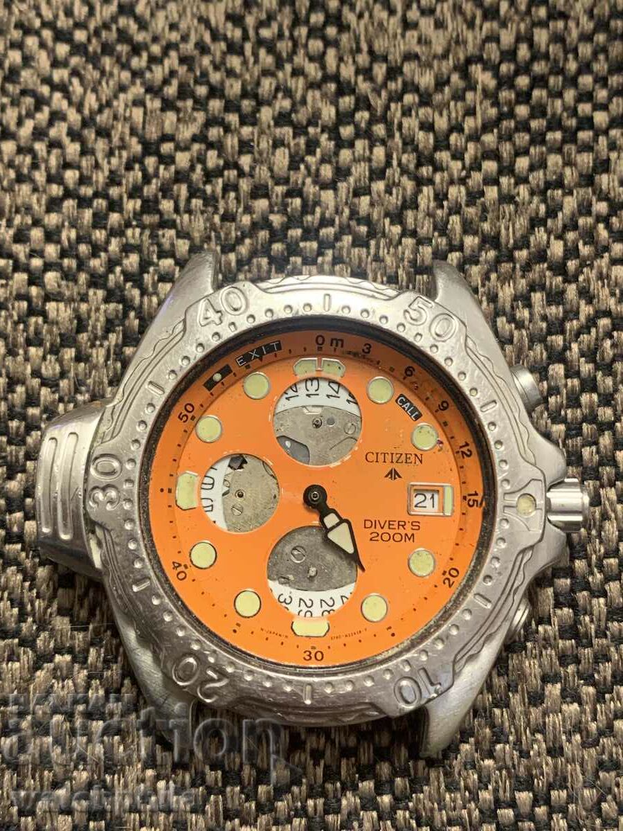 Citizen Diver's quartz men's watch. For parts