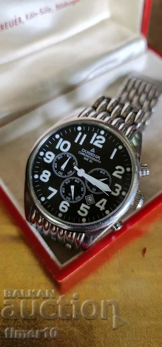 Ανδρικό ρολόι Dugena χρονογράφος WR50 2245296 τέλειο