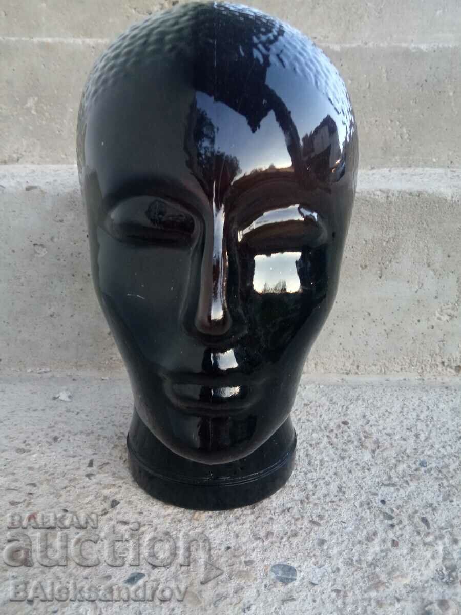 Glass head, hat mannequin
