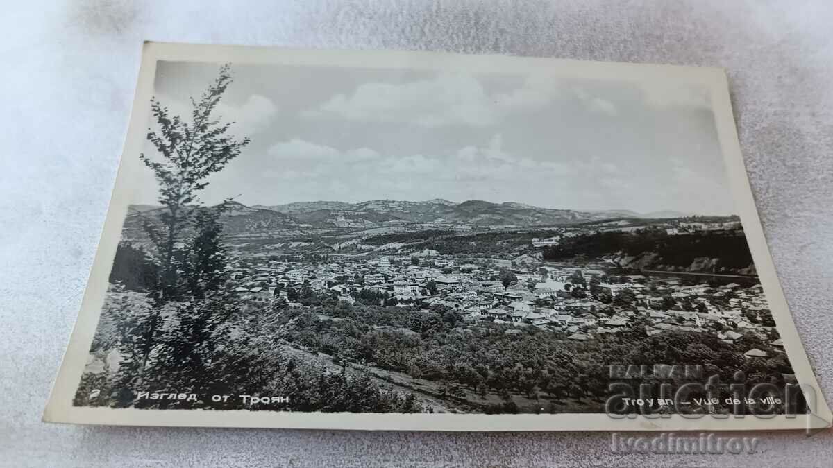 Postcard Troyan View 1960