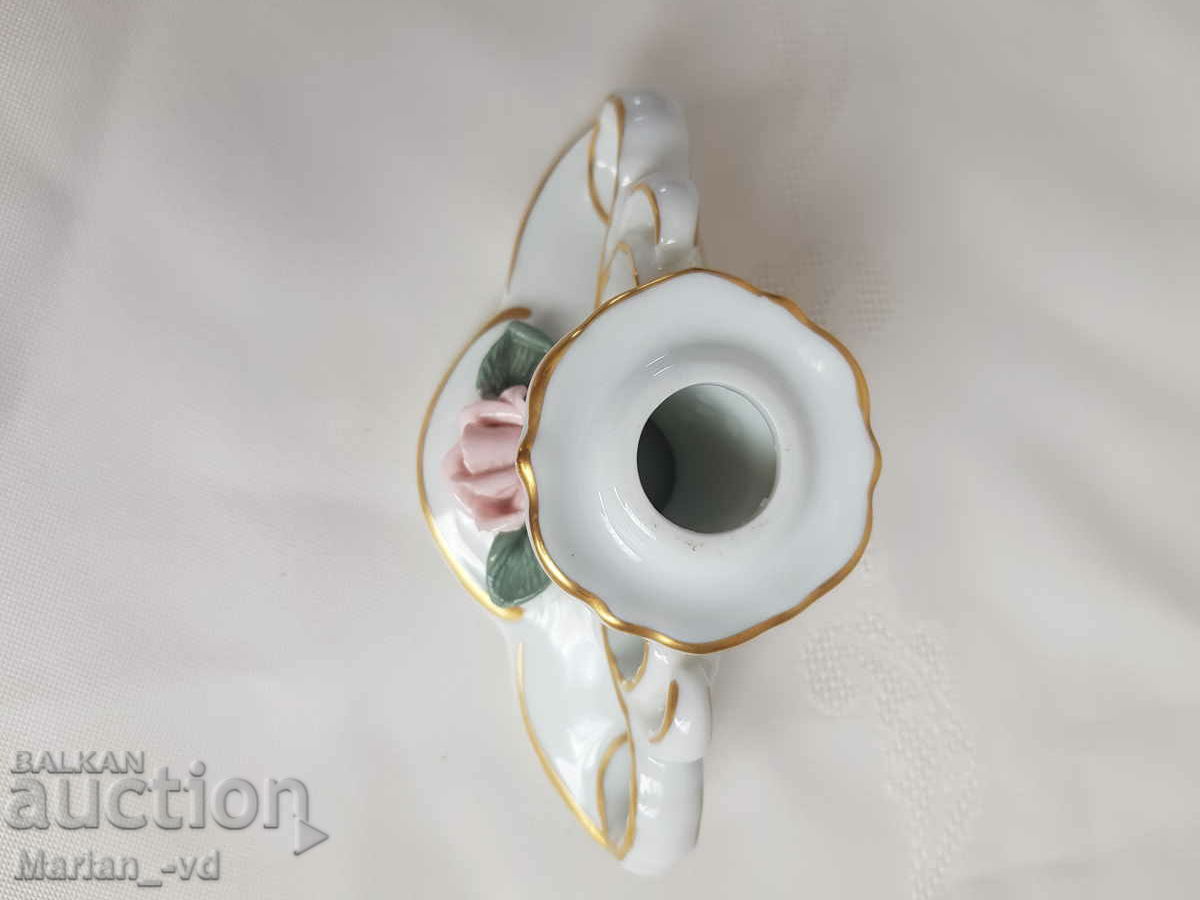 Porcelain candlestick W.Germany Bavaria - 7 Porcelain candlestick W.Germany Bavaria - 7