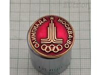 OLYMPICS MOSCOW 1980 LOGO BADGE /