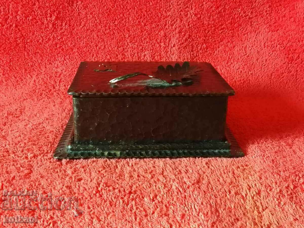 Old solid metal jewelry box with price 45.50 BGN | € 23.26