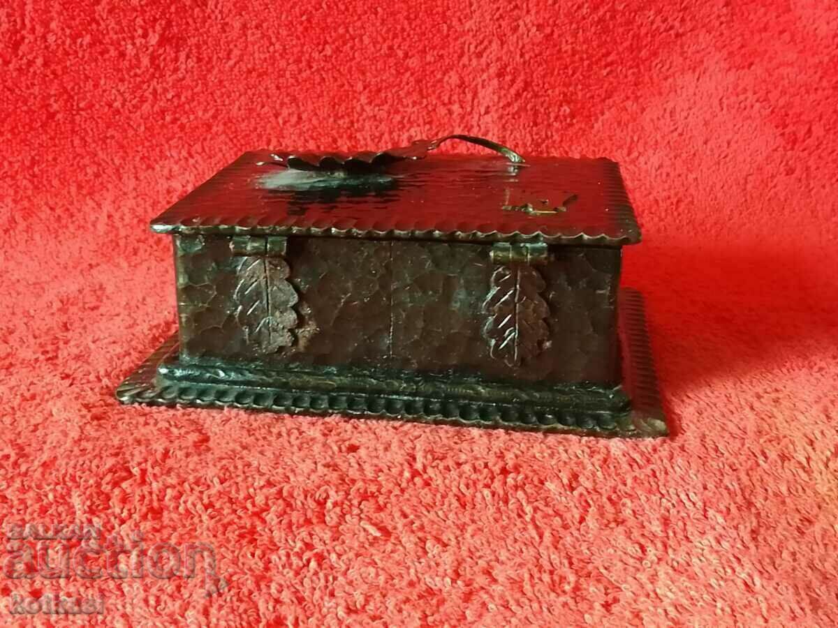 Delivery of Old solid metal jewelry box