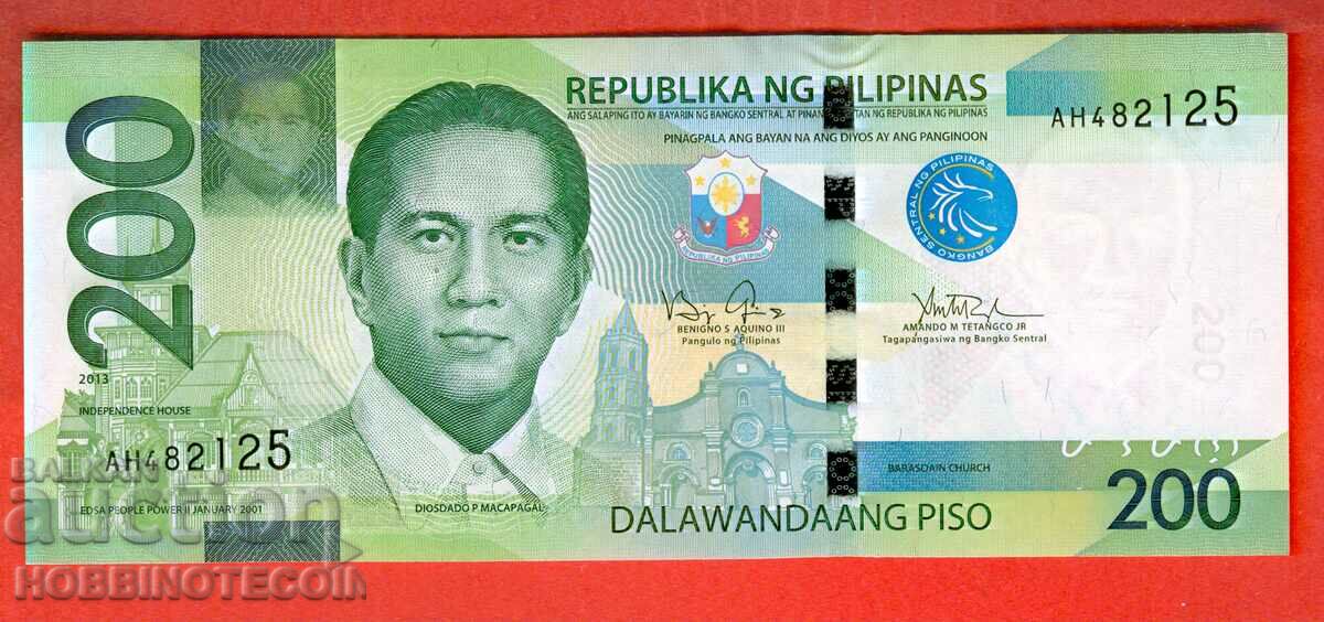 PHILIPPINES PHILLIPINES 200 Peso emisiune 2013 NOU UNC