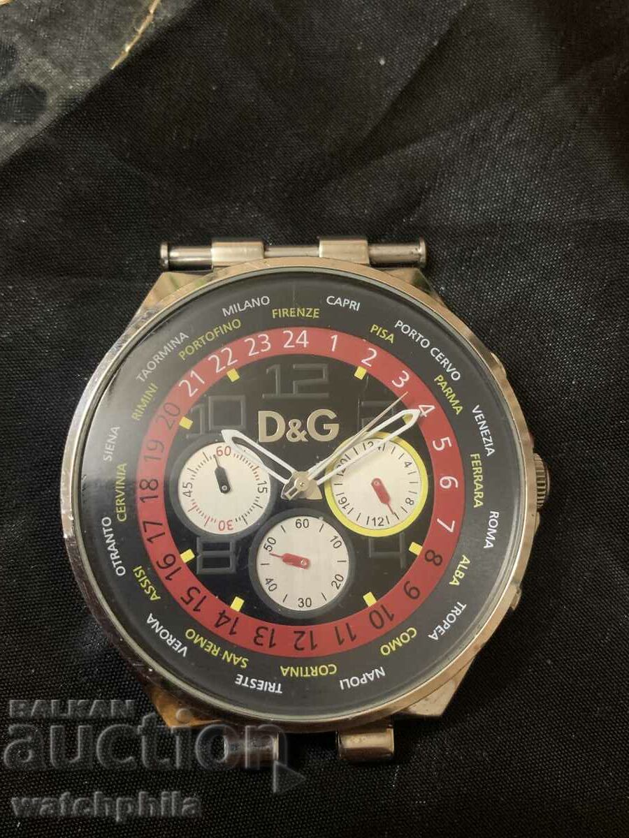 Dolce&Gabana оригинален мъжки часовник. Хронограф, Работи