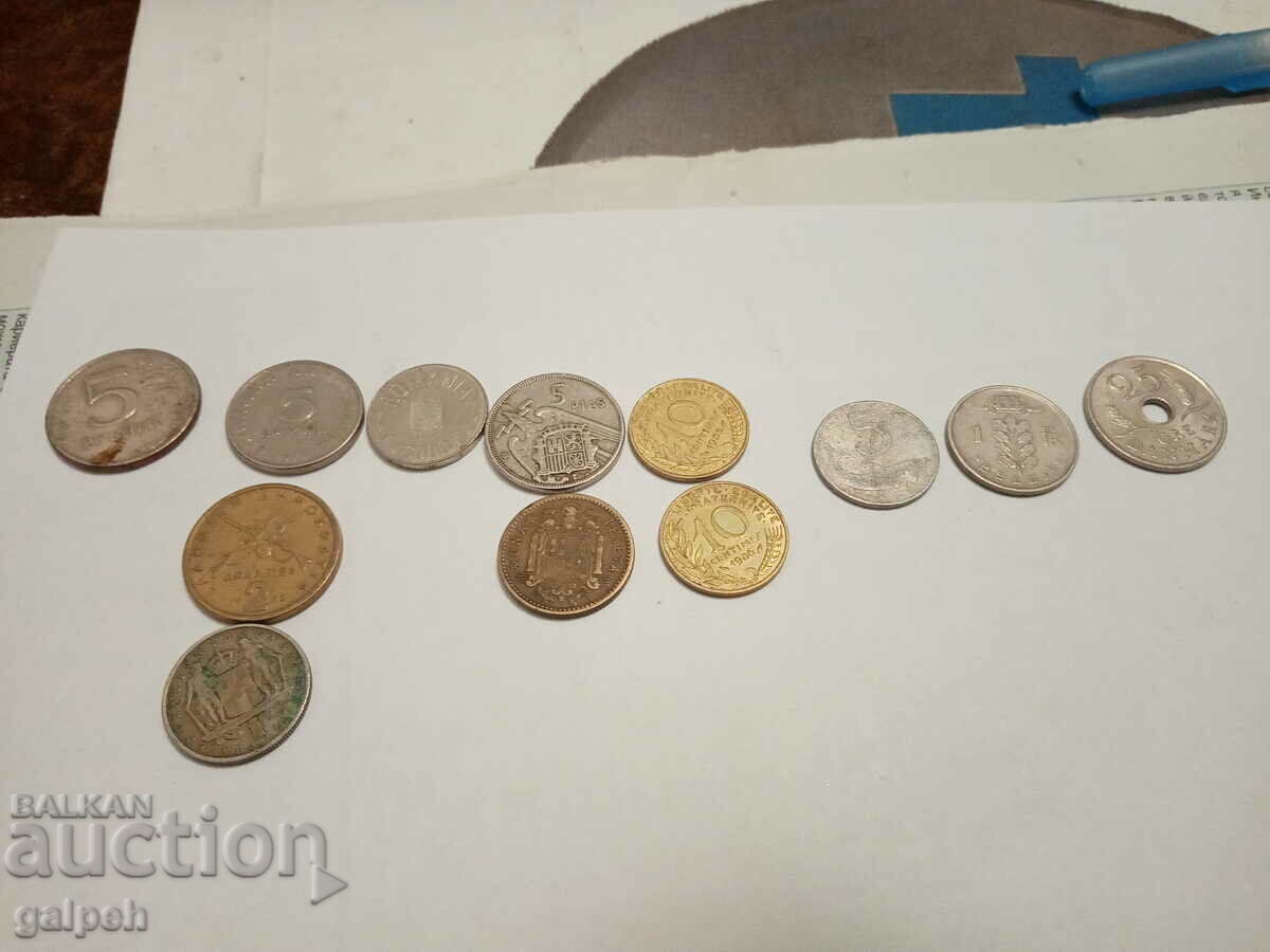 COINS - MIXED LOT - 12 PCS. - BGN 1.5.