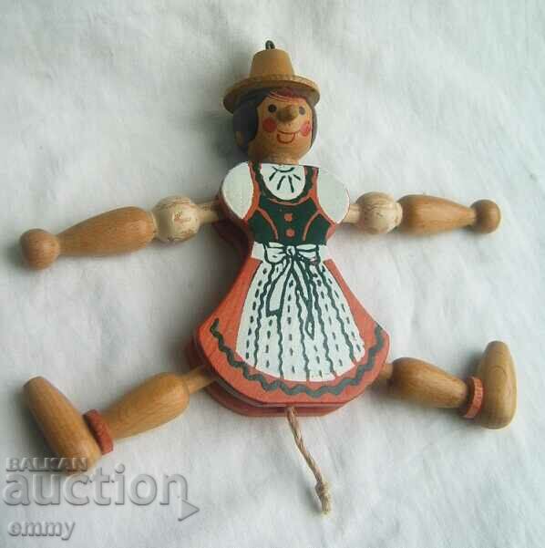 Auction Old wooden doll, Austria Auction Old wooden doll, Austria