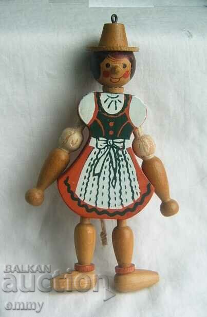 Old wooden doll, Austria
