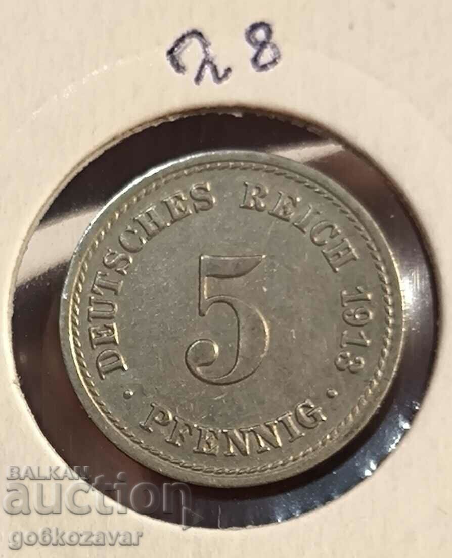 Germany 5 pfennig 1913 A