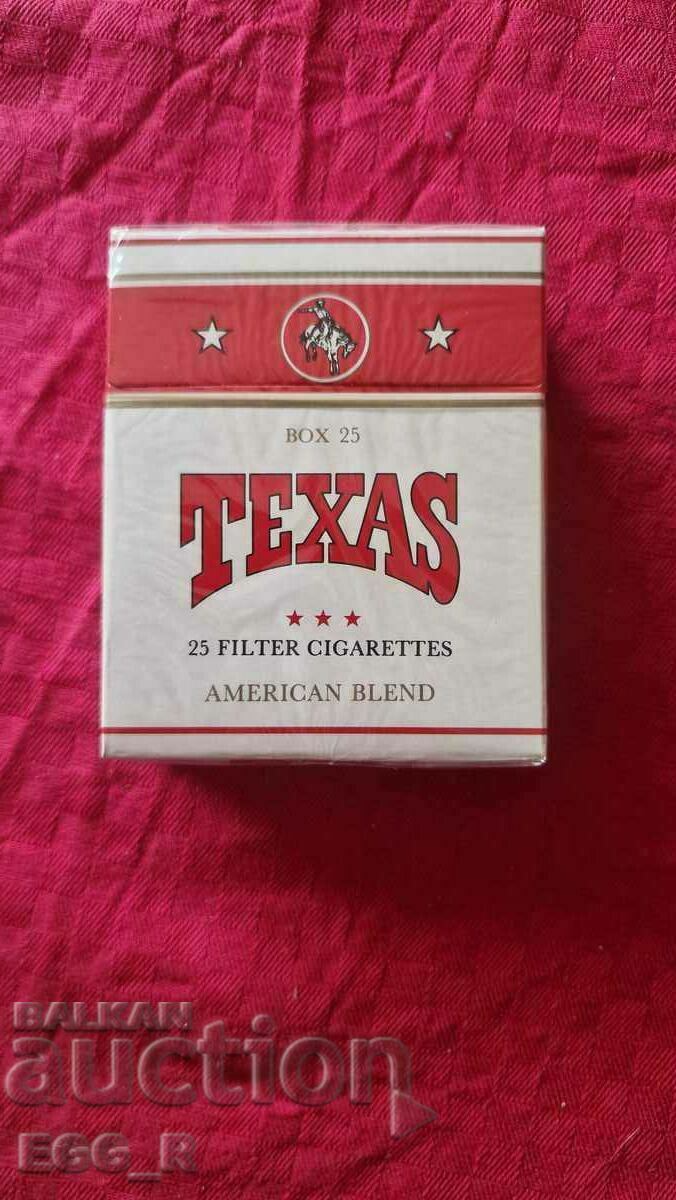 OLD Cutie de tigari Texas Texas 25 buc. țigări nedeschise 1