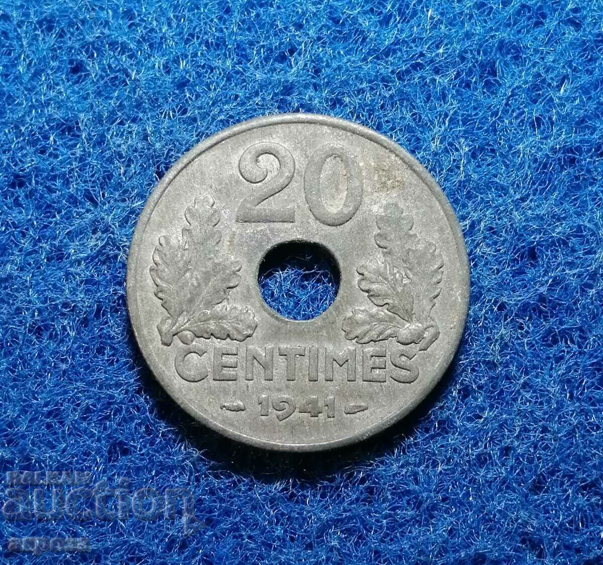 20 de cenți Franța 1941
