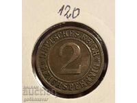 Germany 2 Pfennig 1936 D