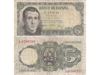 tino37- SPAIN - 5 PESETAS - 1951