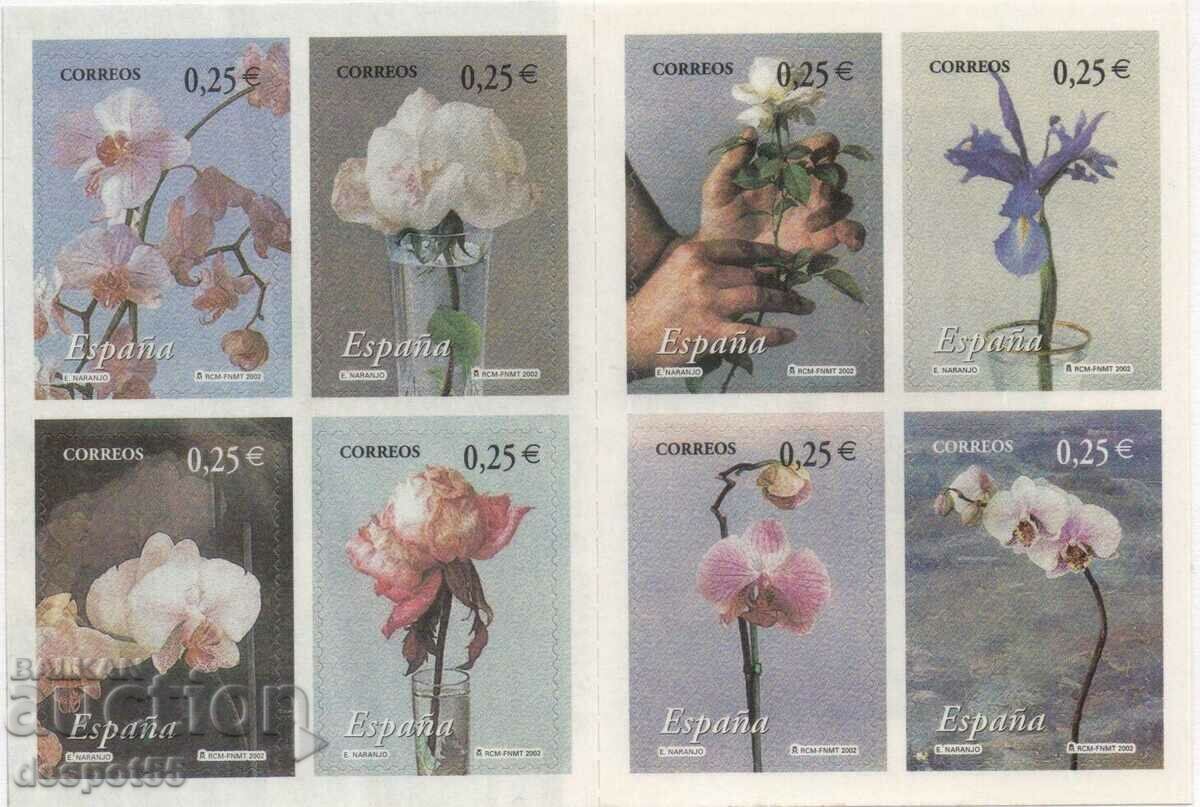 2002. Spain. Flowers - Self-adhesive.