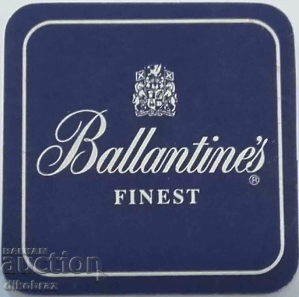 Beer coaster - Ballantines - from a penny